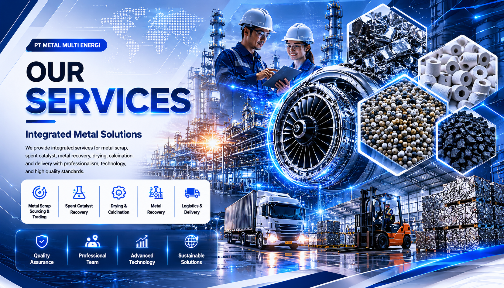 Kerja Sama Supplier Spent Catalyst dan Metal Scrap