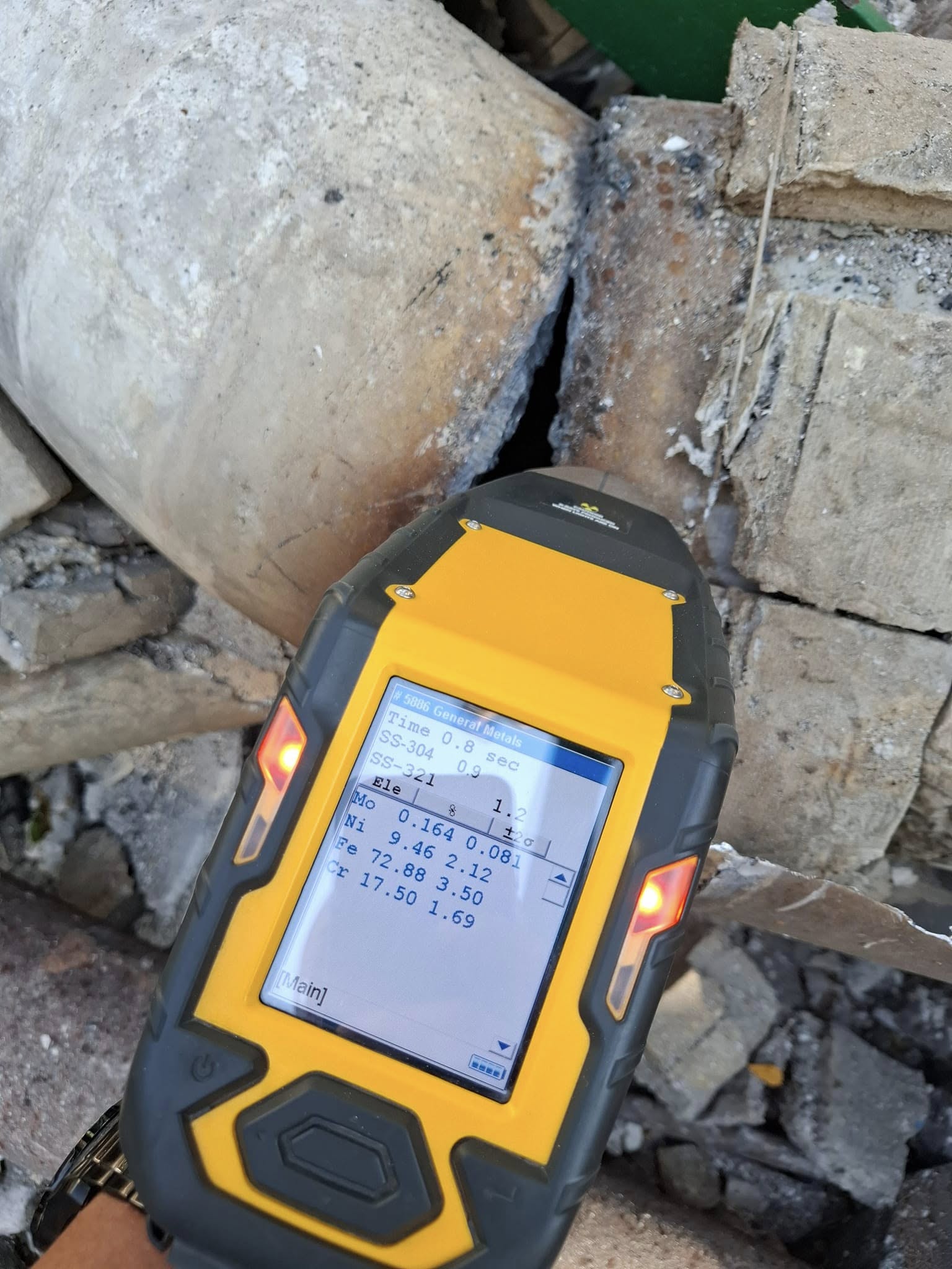 Metal Scrap Identification Using XRF Analyzer – Stainless Steel 316 Verification